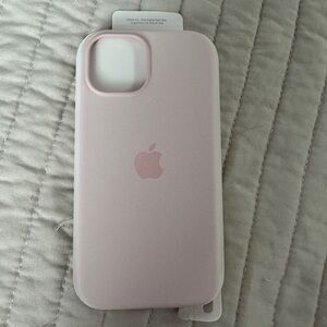 Apple light pink Iphone 15 phone case